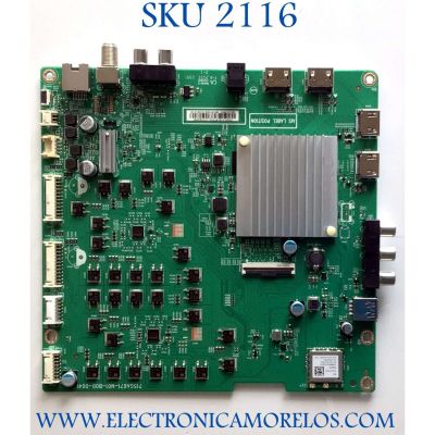 MAIN PARA TV VIZIO NUMERO DE PARTE XKCB02K011 / 715GA671-M01-B00-004Y / (G)XKCB02K011 / PANEL TPT550U1-QVN05.U REV:S5DB1J / MODELO M55Q7-H1 LTCWZXKW / M55Q7-H1